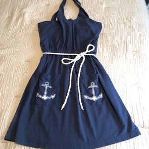 Lilly Pulitzer XL cross back nautical dress